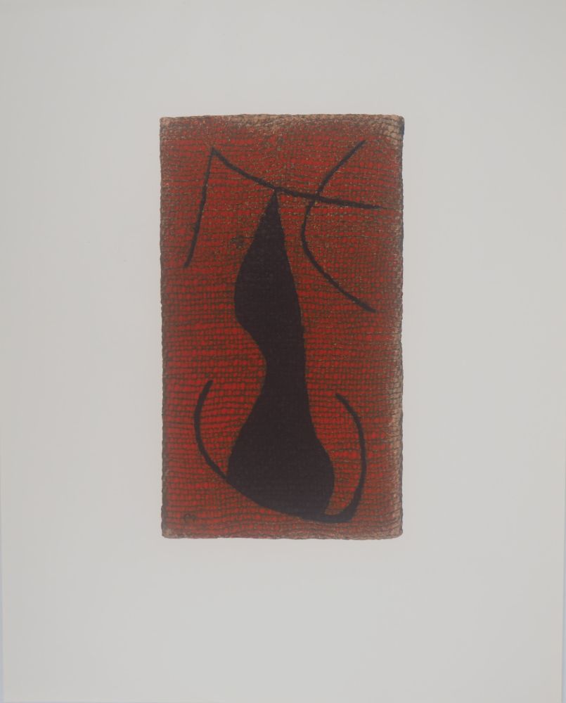 Litografia Miró - Femme allongée