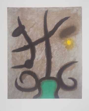 Litografia Miró - Femme assise