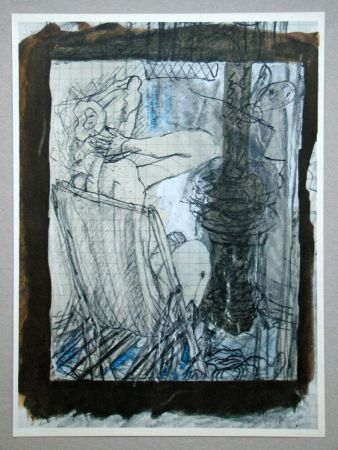 Litografia Braque (After) - Femme assise