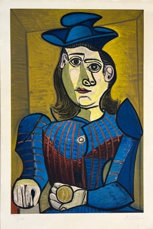 Litografia Picasso - Femme assise ( Dora Maar)