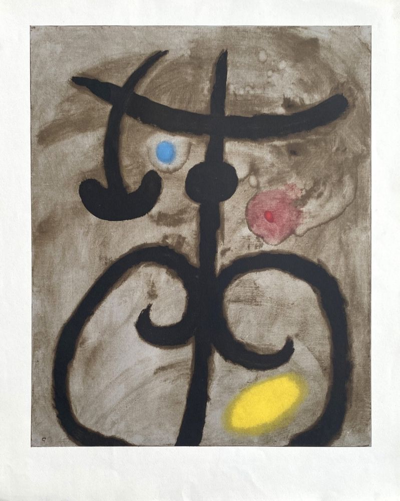 Litografia Miró (After) - Femme assise II