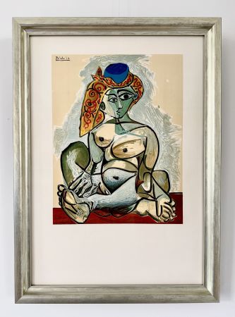 Litografia Picasso - Femme au Bonnet