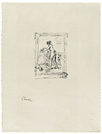Litografia Renoir - Femme au cep de vigne, 2e variante
