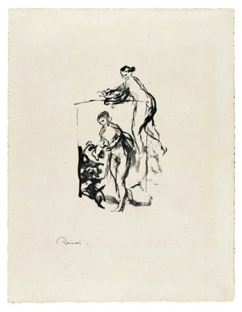 Litografia Renoir - Femme au cep de vigne, 3e variante