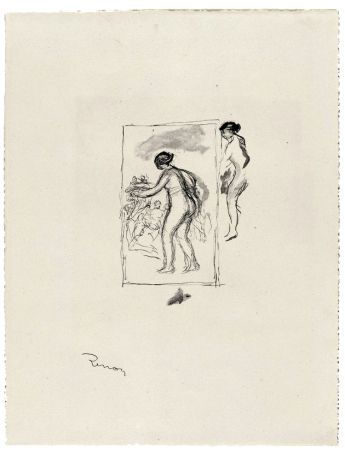 Litografia Renoir - Femme au cep de vigne, 4e variante
