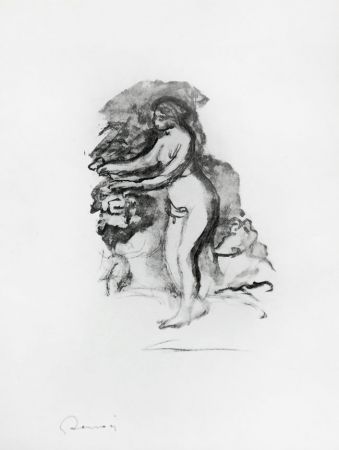 Litografia Renoir - 	Femme au cep de vigne (Woman by the Grapevine)