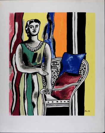 Serigrafia Leger - Femme au fauteuil, 1953