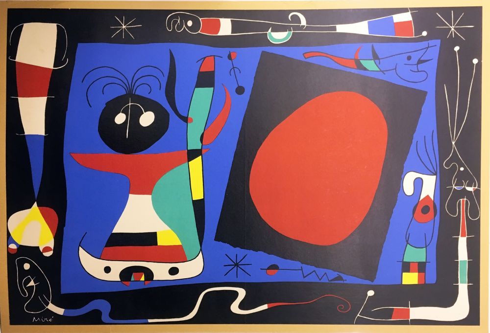 Litografia Miró - FEMME AU MIROIR (1956)