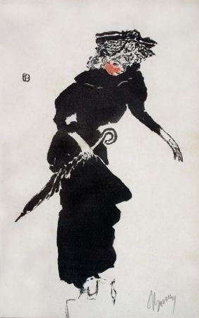 Litografia Bonnard - Femme au Parapluie