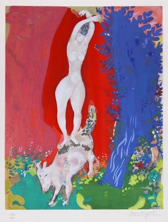 Litografia Chagall - Femme de Cirque (Circus Woman), c. 1960