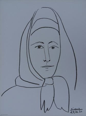 Litografia Picasso - Femme d'Espagne