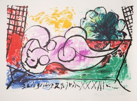 Litografia Picasso - Femme Endormie