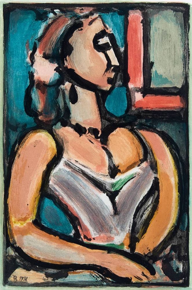 Acquatinta Rouault - Femme fiere