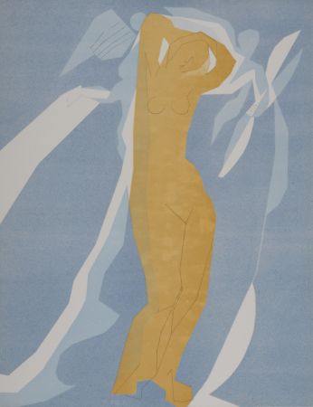 Litografia Beaudin - Femme nue, 1962