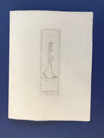 Acquaforte Giacometti - Femme qui marche 1955