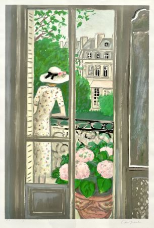 Litografia Cassigneul  - Femme sur le Balcon