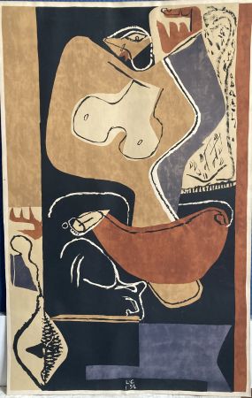 Litografia Le Corbusier - Femme à la main levée, 1954