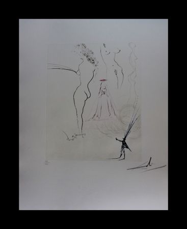 Incisione Dali - Femmes Surrealiste - Surrealistic Woman