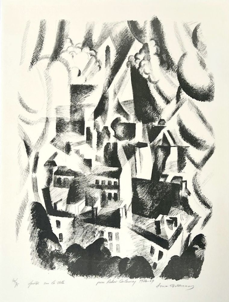 Litografia Delaunay - Fenêtre sur la ville