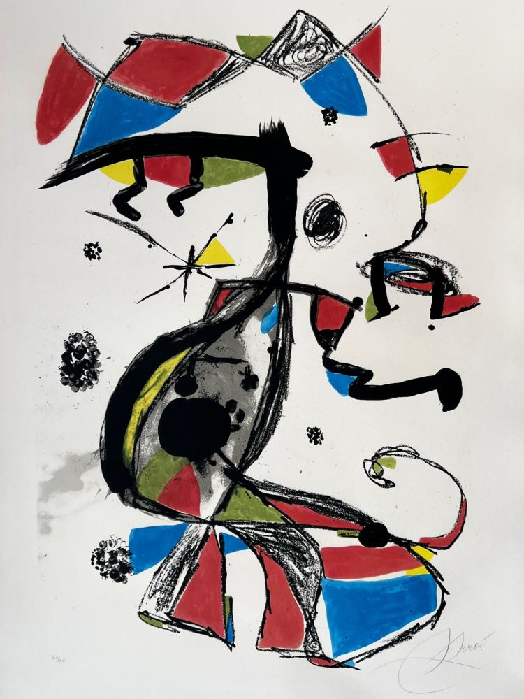 Litografia Miró - Festa Major 