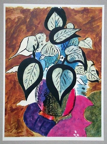 Litografia Braque (After) - Feuillage en couleurs