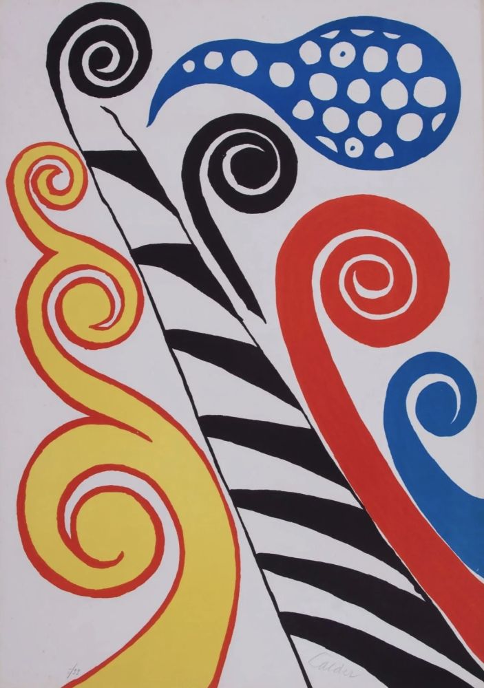 Litografia Calder - Fiesta