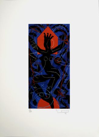 Litografia Szczesny - Figure, 1995 - Hand-signed!