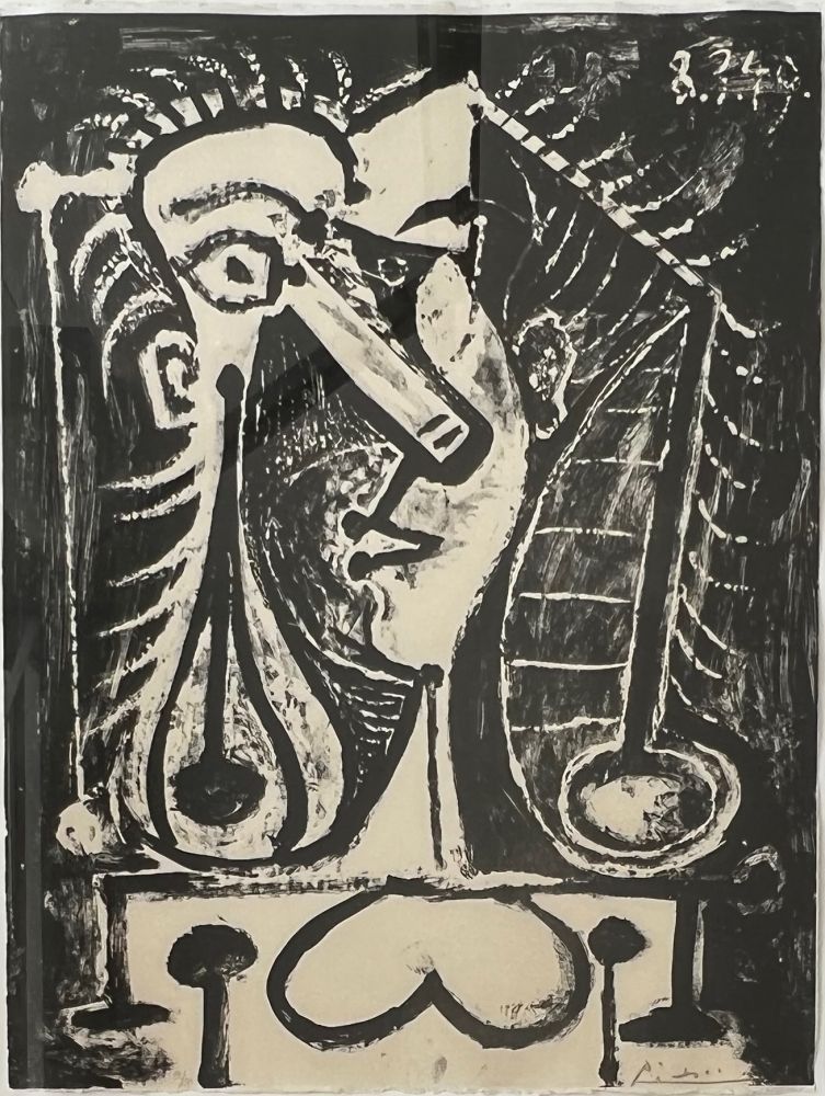 Litografia Picasso - Figure Composee I, 8.3.