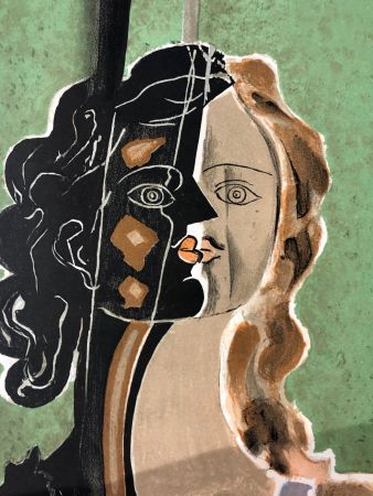 Litografia Braque - Figure fragments