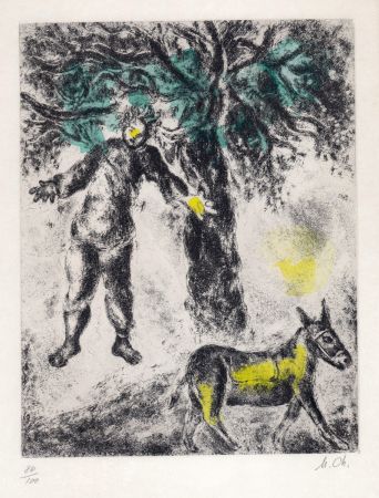 Acquaforte Chagall - Fin d'Absalom