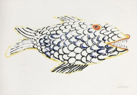 Litografia Calder - Fish
