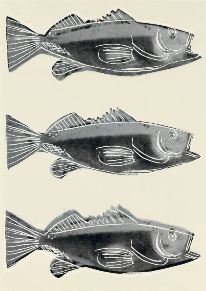 Serigrafia Warhol - Fish - wallpaper