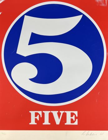 Serigrafia Indiana - Five , from Numbers
