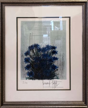Litografia Buffet - Fleur Bleu (Blue Flowers)