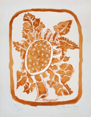 Litografia Braque - Fleur d'automne (Autumn Flower)