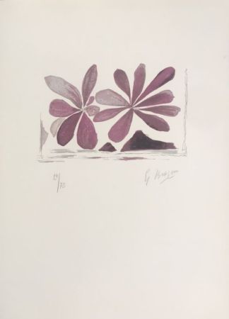 Litografia Braque - Fleurs de l'air 