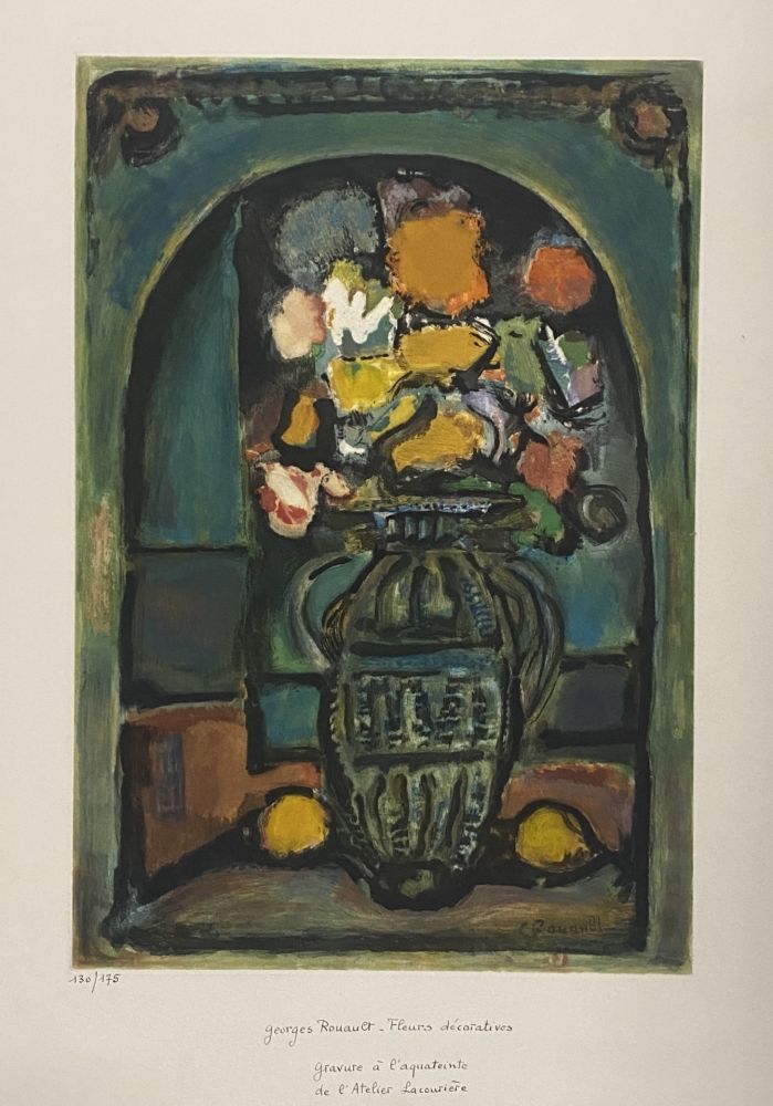 Acquaforte E Acquatinta Rouault - Fleurs Decoratives