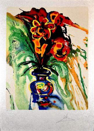 Litografia Dali - Fleurs Surréalistes Gala's Bouquet