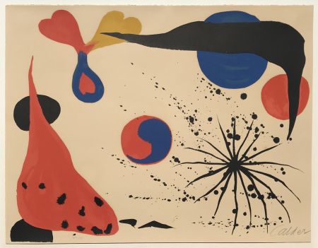 Litografia Calder - Flies in the Spider Web