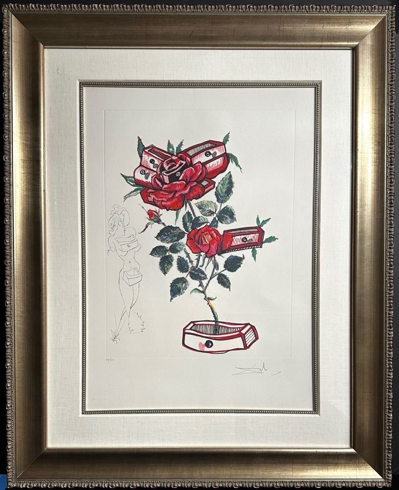 Incisione Dali - Florals Rose