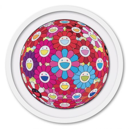 Offset Murakami - Flower Ball (3D) Blue Red