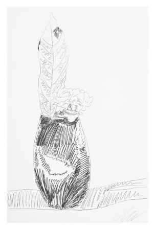 Serigrafia Warhol - Flower (Black & White)