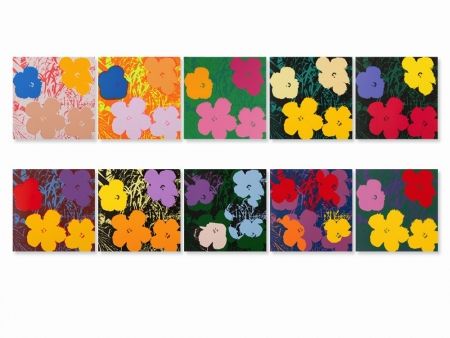 Serigrafia Warhol (After) - Flowers