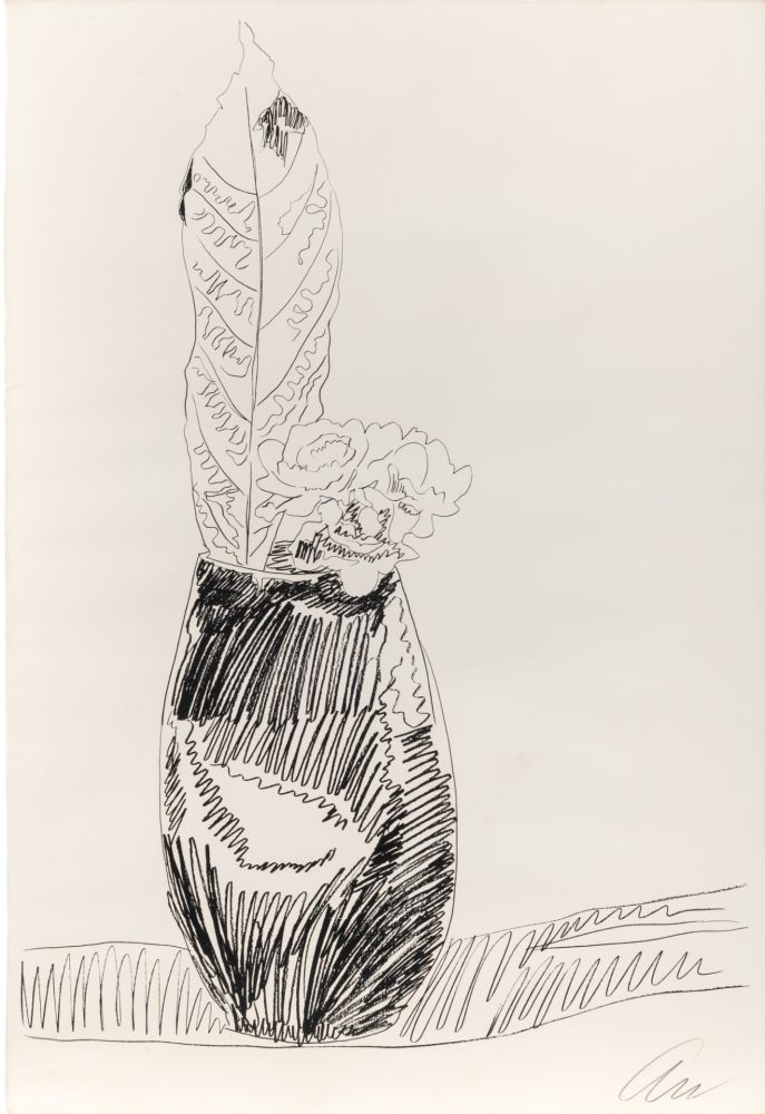 Serigrafia Warhol - Flowers (black and white) ) (F. & S. II.105)