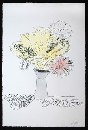 Serigrafia Warhol - Flowers (Hand-Colored)