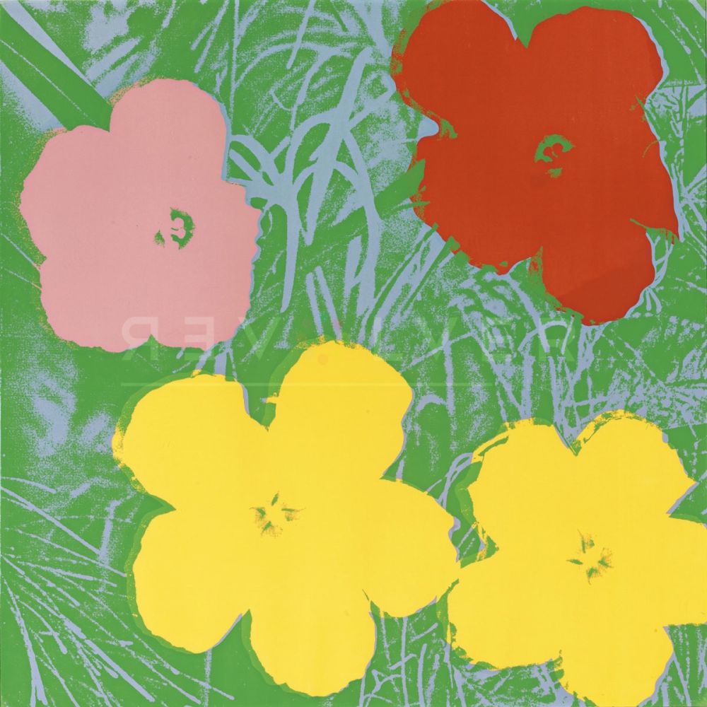 Serigrafia Warhol - Flowers, Yellow (FS II.65)