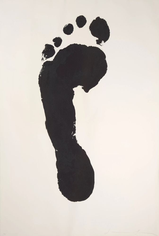 Serigrafia Borofsky - Foot print (left)