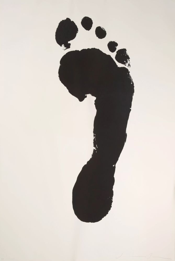 Serigrafia Borofsky - Foot print (right)