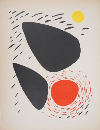 Litografia Calder - Formes en mouvement (Poésie de l'espace)