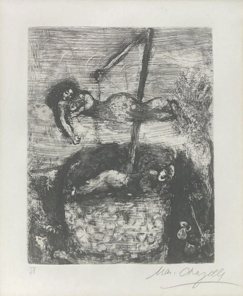 Incisione Chagall - Fortune and the Boy